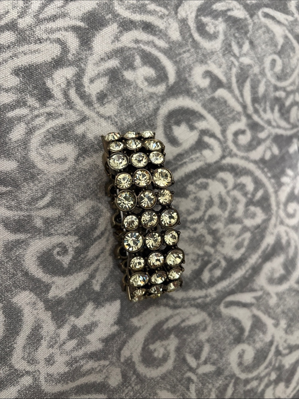 J. Crew Clear Crystal Stretch Bracelet
